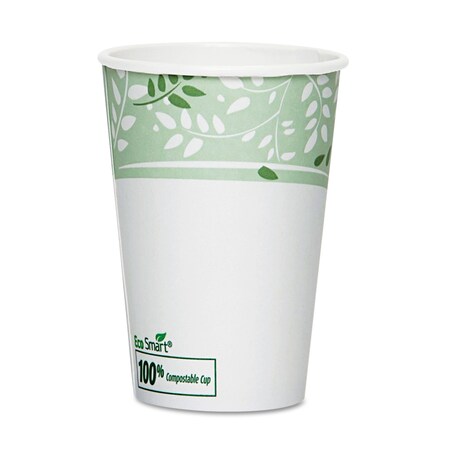 Dixie 16 oz. EcoSmart Paper Hot Coffee Cups w/ PLA Lining by GP PRO (Georgia-Pacific), Viridian, 2346PLA, 1,000 Count (50 Cups Per Sleeve, 20 Sleeves Per Case)